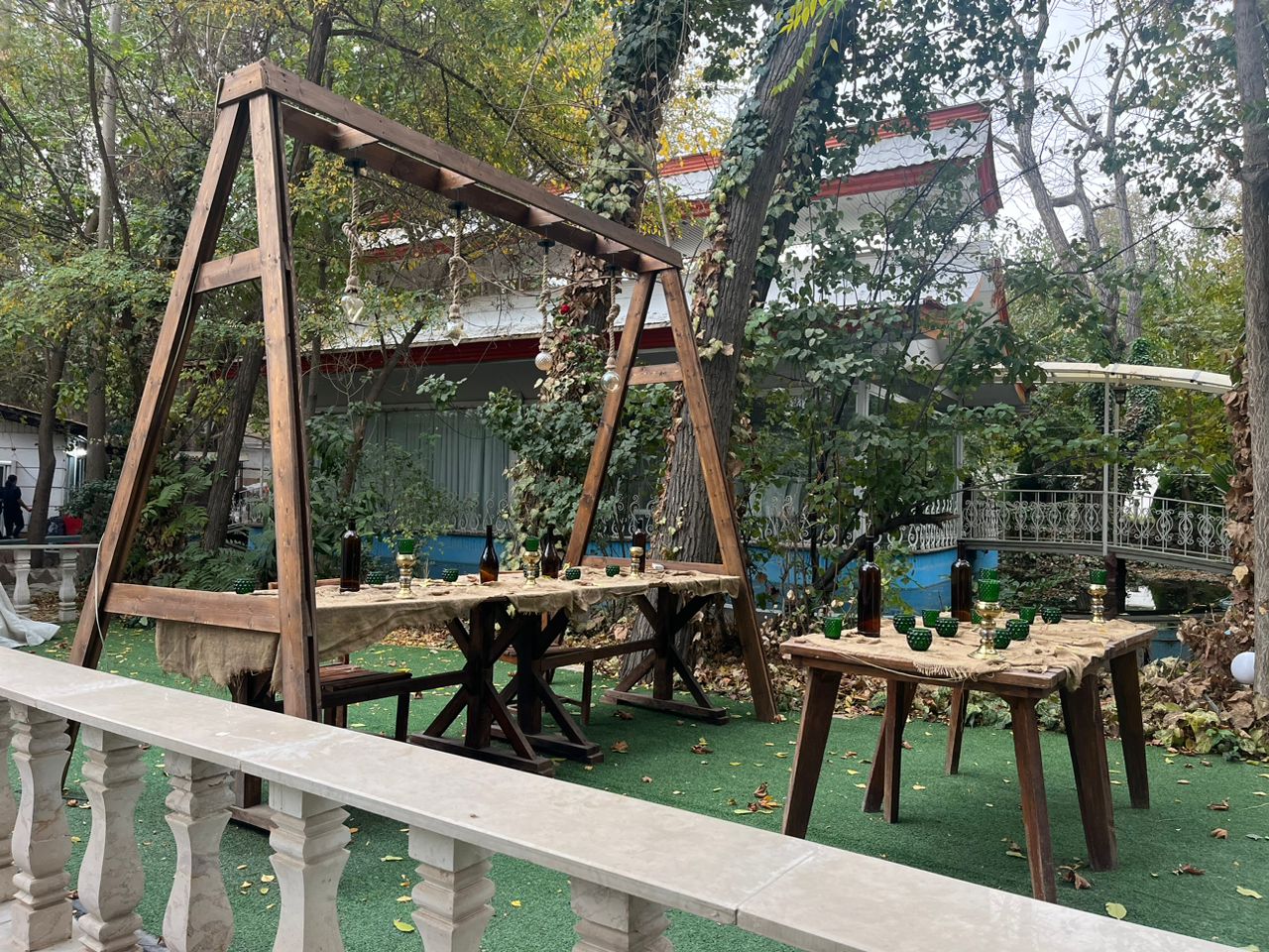 فضای باز باغ تالار